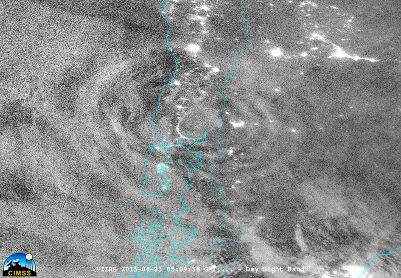 Illustration for article titled Calbuco's Massive Volcanic Plume As Seen From Space